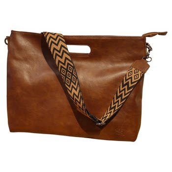 Threebox crossbody bag soft leather large capacity tote bag