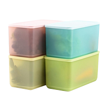 (Self-operated) Tupperware new refrigerated enlarged crisper box 4-piece set sealed storage box refrigerator fruit and vegetable crisper box