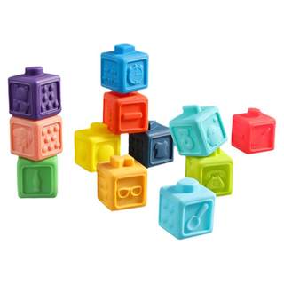 Soft plastic building blocks that can be chewed and boiled at high temperatures