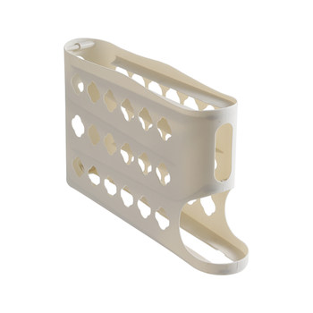 Rolling egg storage box kitchen multi-layer oblique opening