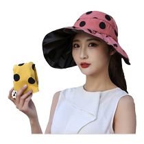 New Spring and Autumn Vinyl Empty Hat Outdoor Large Brim Sun Hat Womens Slim Face Fisherman Hat Fashionable and Trendy Style