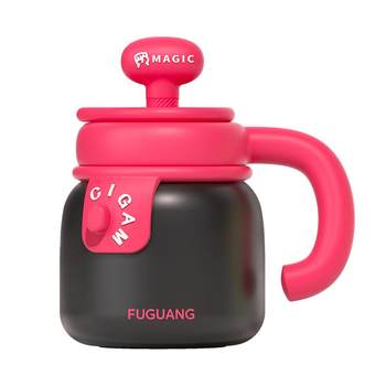 Fuguang thermos ຈອກ, ຄວາມອາດສາມາດຂະຫນາດໃຫຍ່, ຈອກຊາເຮັດໃຫ້ເປັນຂອງຂວັນສໍາລັບເດັກຍິງ, ຈອກກາເຟສະແຕນເລດ, ຈອກນ້ໍາທີ່ມີເຟືອງ