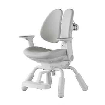 Black and white g6 automatic backrest children's learning chair