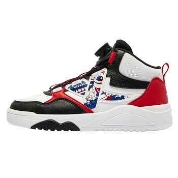 Xtep children's shoes 2025 autumn and winter children's high-top sneakers big children's warm casual shoes sports shoes boys' shoes