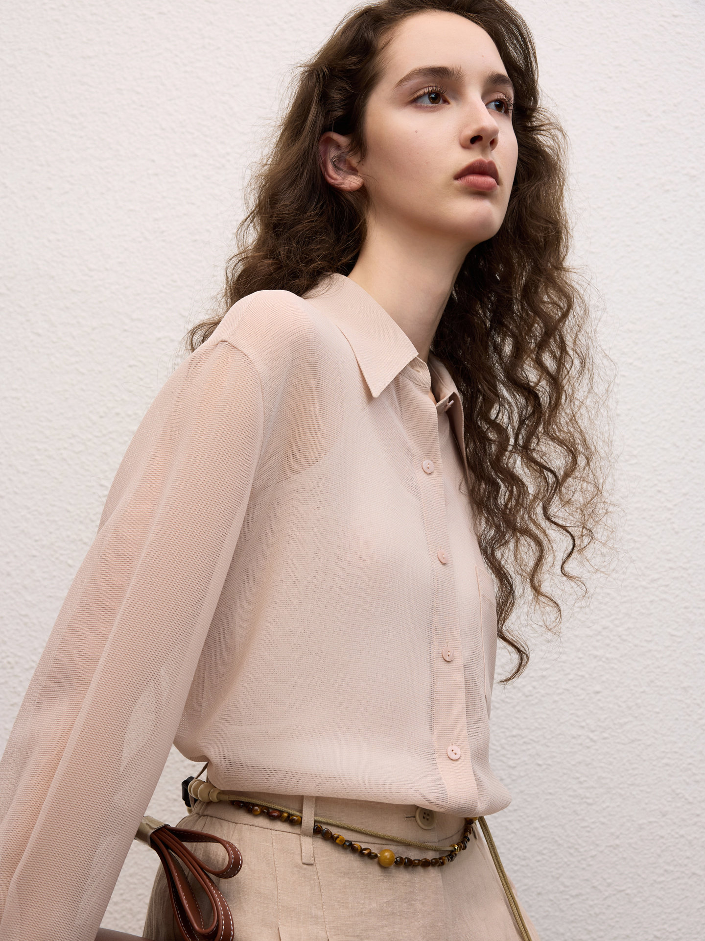 Langzi 25 Triacetate Lightweight Long-Sleeve Collared Shirt, Stylish Commuter Cardigan, New Autumn 2026 Women's Style
