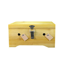 Fir solid wood 8-needle moxibustion box for waist and back, Du meridian, gynecological uterine cold, abdominal household wooden warm moxibustion equipment