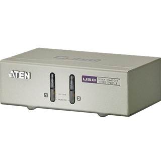 ATEN/宏正CS72U 2端口USB键鼠多电脑kvm切换器vga分配器一分二延长器