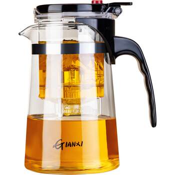 Glass elegant cup 3-in-1 tea strainer