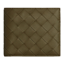 Chinese Valentines Day gift] BOTTEGA VENETA mens woven bifold wallet bv wallet card bag