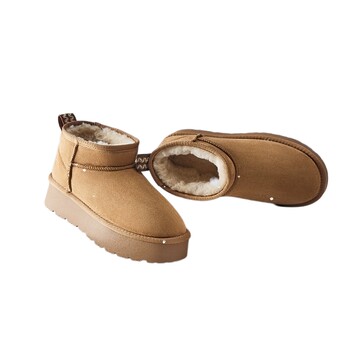 Hot air thick-soled snow boots for women 2025 winter new style plus velvet warm northeastern cotton shoes versatile casual boots