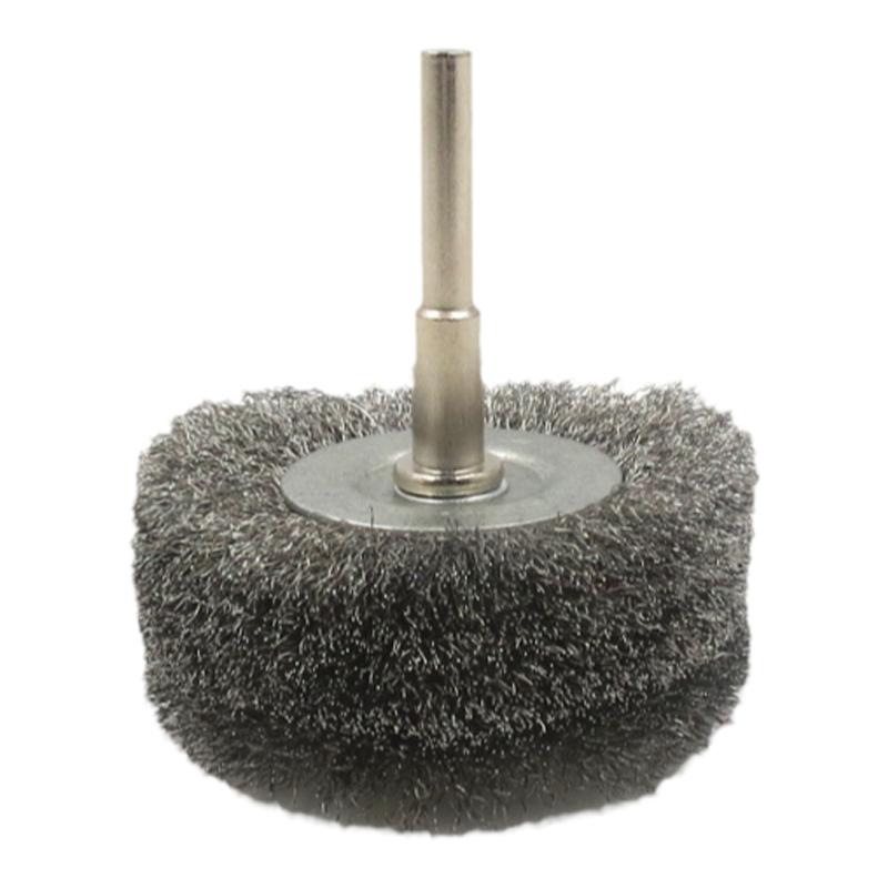 Rust-removing wood carving stainless steel brush with handle electric wire brush