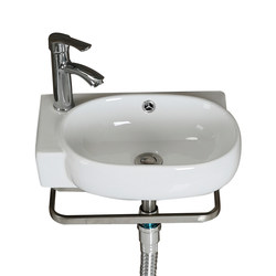 The bathroom home washing basin balcony washing basin small apartment floor -to -ceiling wash stainless steel bracket basin washing pool