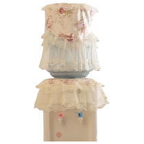 Pastoral water dispenser cover dust cover lace water dispenser cover two-piece set 18L mineral water bucket cover modern and simple