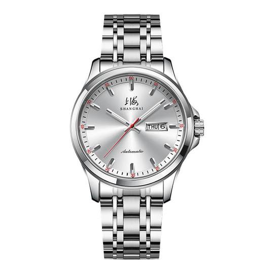 Reloj mecánico para hombre con calendario dual de negocios serie Shanghai Yuchi