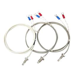 K-type thermocouple M6M8 screw-type measurement temperature wire probe temperature sensing wire temperature control wire E-type ເຊັນເຊີອຸນຫະພູມຕ້ານຄວາມຮ້ອນ