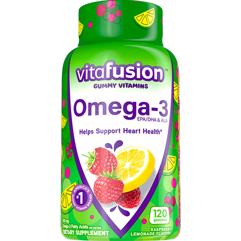 Vitafusion deep sea fish oil Omega3 original imported Yishi DHA adult fish oil gummies 120 tablets