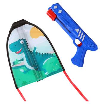 Ejection kite aircraft hand-held launch gun children's spring outing outdoor toys little boy hand- thrown glider bamboo dragonfly