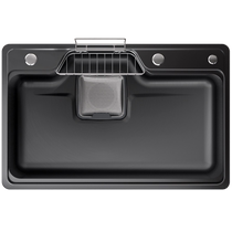Kabei Japanese-style large single-slot kitchen household sink sink 304 stainless steel under-counter basin nano sink