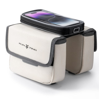 自行车挂包山地车置物包前梁包公路车骑行配件装备防水收纳上管包