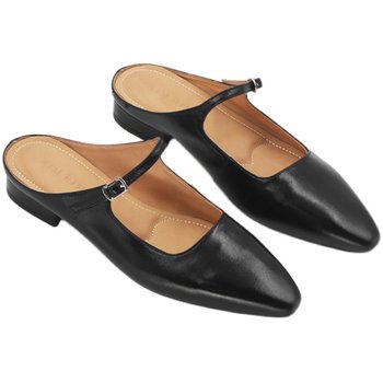 Rim rim shaped horse leather shoes summer semi-tork muller silver fashionable single shoes high-end thick heel elegant Rim rim shaped horse leather shoes summer semi-tork muller silver fashionable single shoes high-end thick heel elegant