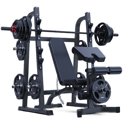 Creative thinking squat bench press light commercial weightlifting bed barbell set home fitness equipment multi-functional trainer