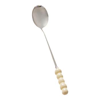 Imitation pearl stainless steel spoon with high appearance girlish heart