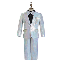 Childrens suit suit boys British stage catwalk trendy host sequined dress big boys piano performance suit