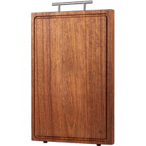 Double gun antibacterial black gold sandalwood whole wood chopping board solid wood cutting board household square chopping board thickened bone
