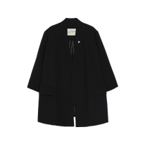 (Chinese style commuting) puretea tea wool blended short coat womens sexy top 2024 summer new style