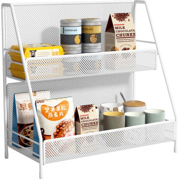 Dining table storage artifact layered snack stand on dining table