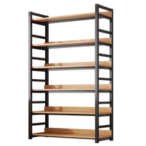 Dongwo Naijia bookshelf storage rack floor-standing multi-layer storage living room bookcase small simple wooden shelf storage rack