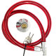 Premium steel cable lock glass door bicycle safety guard