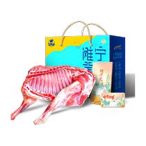 Xuntan Fresh Ningxia Tan Agneau entier moitié 10 Jin Agneau fraîchement tué Cuisses dagneau et côtelettes dagneau Coffret cadeau du Nouvel An 1 pièce