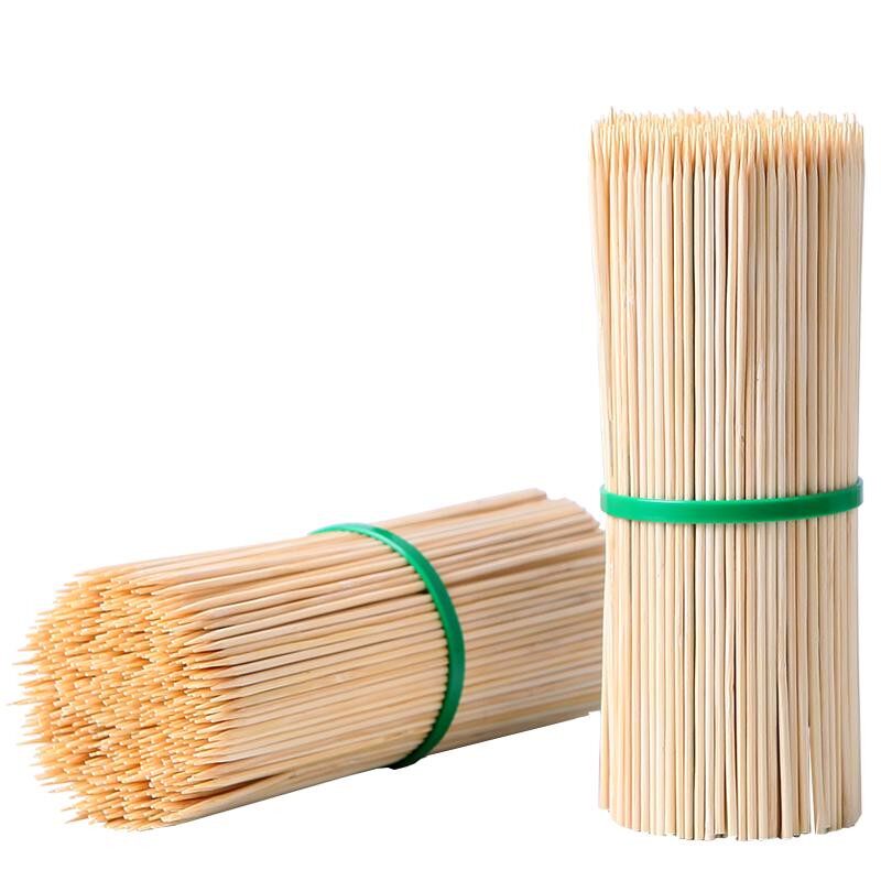 Bamboo skewers commercial wholesale disposable sausage Oden cooking barbecue meat fried skewers candied haws starch sausage skewers whole box