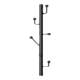 Coat rack wall-mounted vertical wall-mounted clothes hanger punch-free wall-mounted vertical hook clothes hanger clothing store display rack