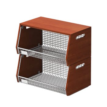 Asheng chinese antique style coffee corner desktop snack storage rack