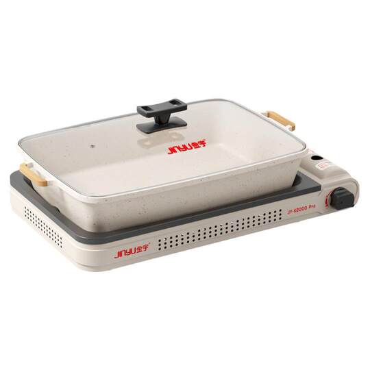 Jinyu Estufa de Cassette Estufa de Pescado a la Parrilla Olla Especial portátil para Exteriores