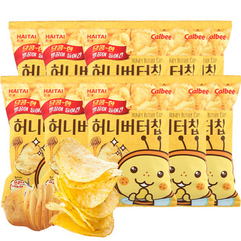 Authentic haitai honey butter flavored potato chips imported from south korea