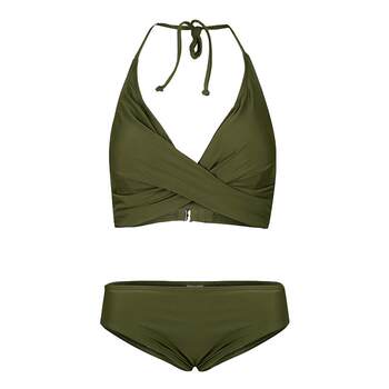 Bikini swimsuit female halterneck three-point model art test