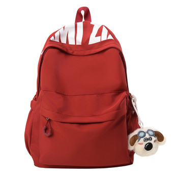 Niche design letter backpack lightweight student school bag