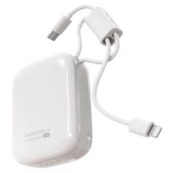 Wopow Wopin Small Pudding Power Bank 35W Super Fast Conging 10,000 mah 대용량은 비행기 미니 작은 휴대용 및 케이블 포켓과 함께 제공됩니다. 새로운 모바일 전원 공급 장치 d