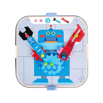 (Self-operated) German Hape dynamic gear pixel painting storage set 3 years old childrens educational early education toys