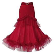 Danbaoluo Modern Dance Practice Suit High-end National Standard Dance Elegant Swing Skirt Latin Dance Suit High-end Feeling Suit