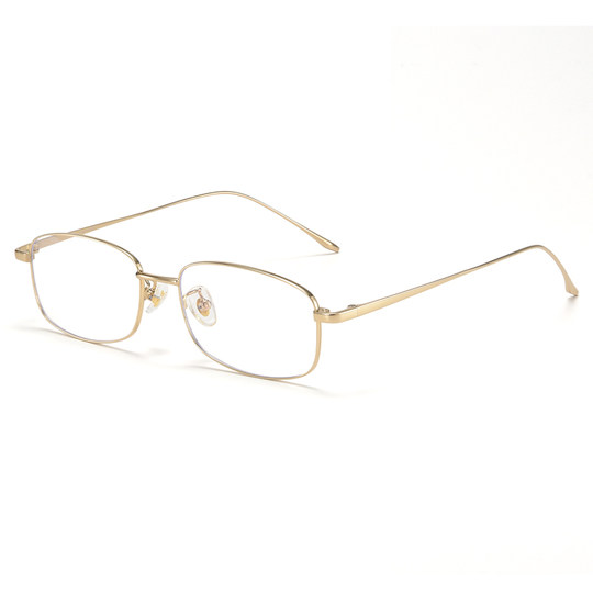 高智感金丝眼镜近视女高度数可配专业超轻高级感方框小框眼睛镜架