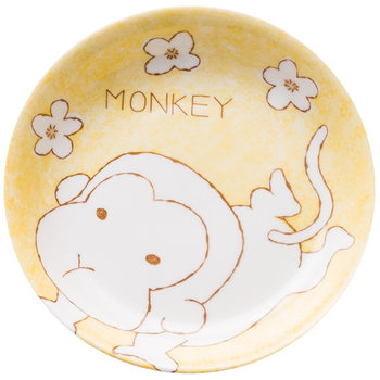 Cartoon Workshop 12 Zodiac Ceramic Plates Household 2024 New Model Jingdezhen Underglaze Color Dinner Plates Dishes Bowls