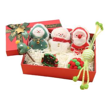 Christmas pet toy gift box packaging for cats and dogs