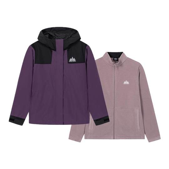 361度雨屏科技女款25冬季新款三合一绒里外套562543605