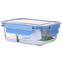 (Self-operated) LOCK&LOCK glass sealed crisper kitchen refrigerator microwaveable work lunch box