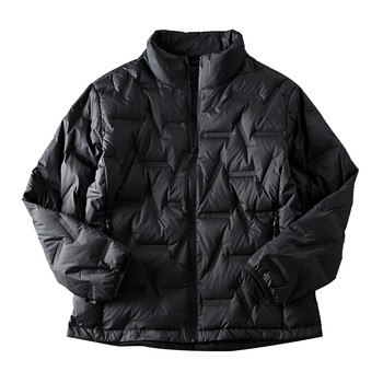 Laminated Compartmentalized Temperature-Locking American-Style Outdoor 90 White Duck down Windproof, Water-Repellent, Lightweight, Warm Stand-Collar down Jacket