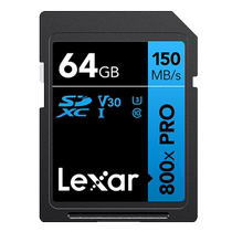 Lexar SD card 64GB high-speed memory card 800X SLR mirrorless digital camera memory card V30 U3 782